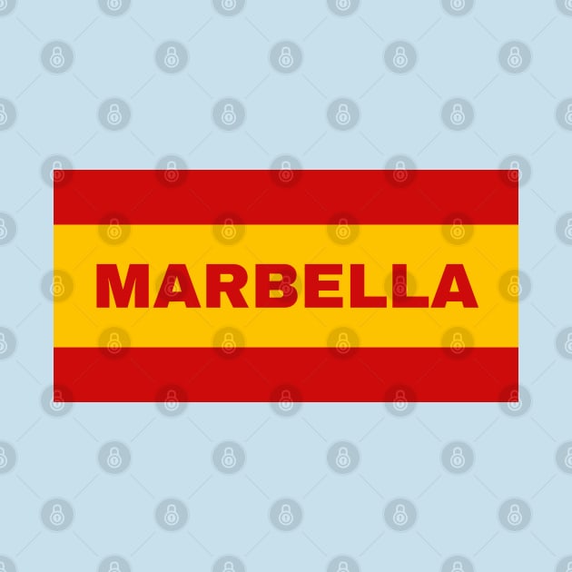 Marbella City in Spanish Flag Colors by aybe7elf