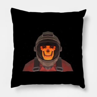 Low Poly AstroSkull Pyro Pillow