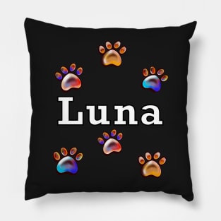 The best personalised dog gifts 2022 - Luna name Pillow