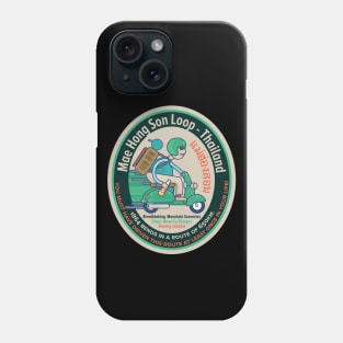 Mae Hong Son Loop - Scooter Trip - Backpacker Badge Thailand Phone Case