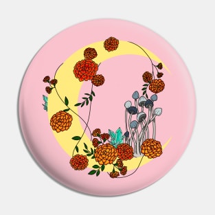 Marigold Moon Pin