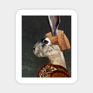 Medieval Bunny Lady Magnet