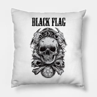 BLACK FLAG BAND Pillow