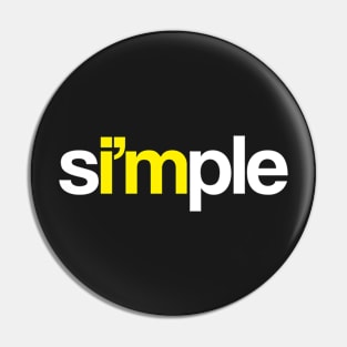 I'm Simple Pin