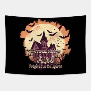 Haunted Nights and Frightful Delights Tapestry