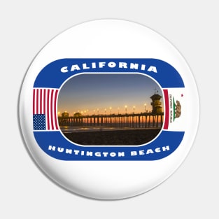 California, Huntington Beach City, USA Pin