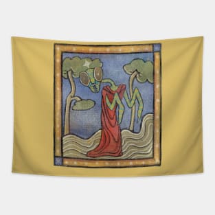 Medieval Mantin Man Tapestry