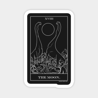 Moon Dinosaur Giraffatitan sauropod Tarot Magnet