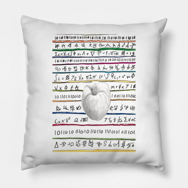 Coded Apple Pillow by LukeMargetts