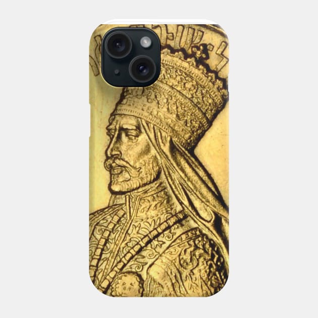 Emperor Selassie Gold Ethiopia Phone Case by rastaseed