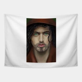 Green Eyes Painting Tapestry