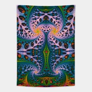 Wild Fiber IV. Colorful Abstract Art Tapestry