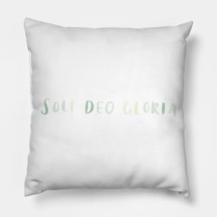 soli deo gloria (glory to God alone) Pillow