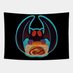 Mothman Pepperoni Roll WV Art Tapestry