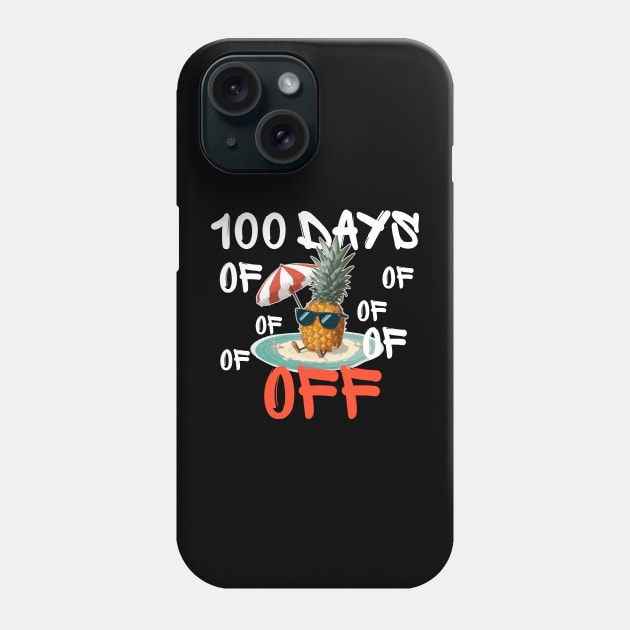 100 days off - pineapple Phone Case by Qrstore
