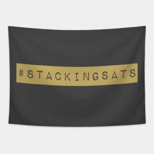 Stacking Sats Bitcoin T Shirt Hodl Satoshi #stackingsats Tapestry