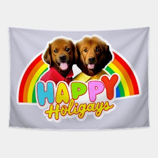 Happy Holigays Tapestry