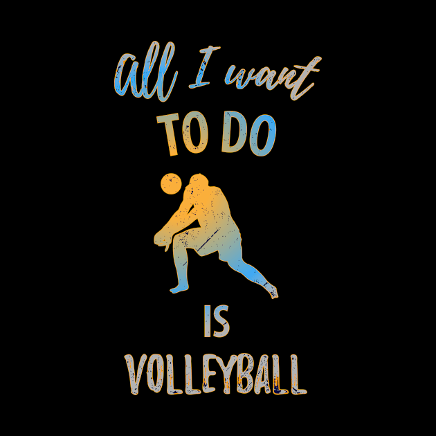 Volleyball Sport Team Play Gift by Johnny_Sk3tch