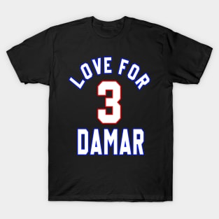 Pitt Players Pitt Love 3 Damar Hamlin T-Shirt, hoodie, sweater