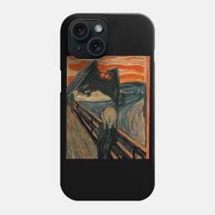 Funny Mothman Shirt - The Scream Phone Case