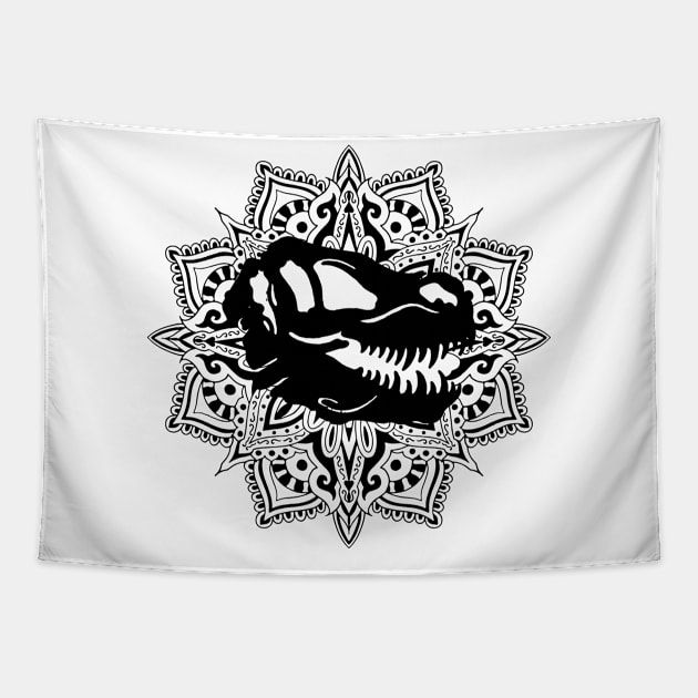 Mandala T Rex Tapestry by ArtRoute02