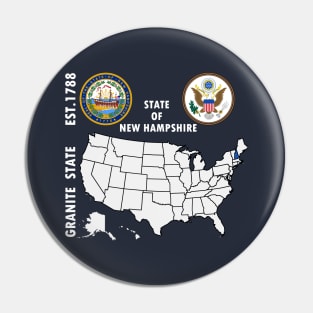 State of New Hampshire Pin