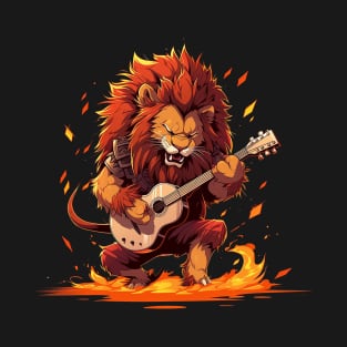 lion guitarist T-Shirt
