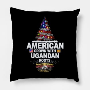 Christmas Tree  American Grown With Ugandan Roots - Gift for Ugandan From Uganda Pillow