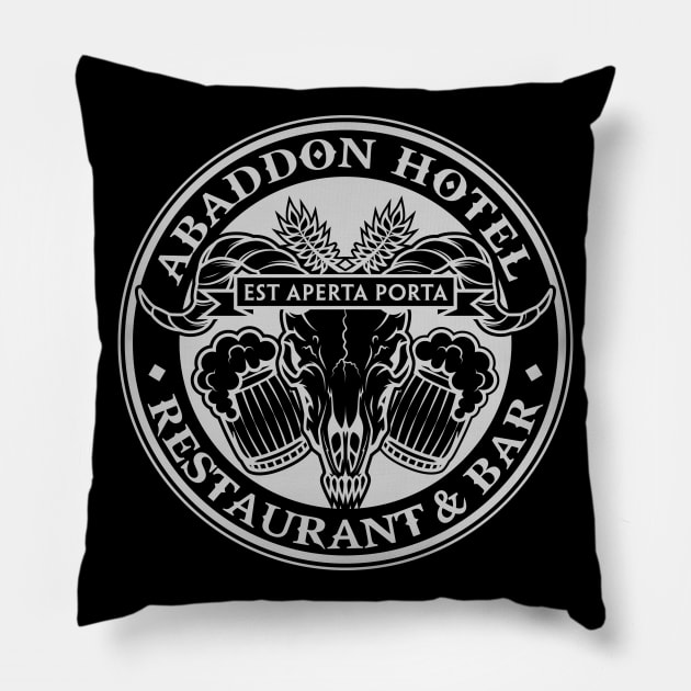 Abaddon Hotel Pillow by ZombieGirl01