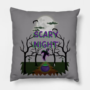 Halloween Scary Night Pillow