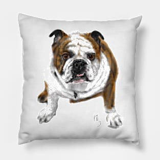 Assertive Loyal Gentle American Bulldog Pillow