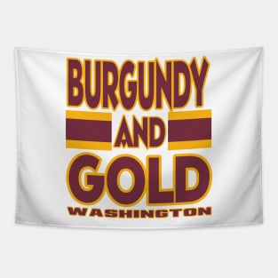 DC LYFE Burgundy and Gold Washington Tapestry