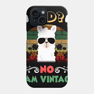 Old No I am Vintage Funny Llama Phone Case