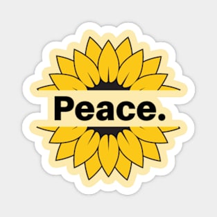 Peace in the World - Take These Pocket Sunflower Seeds Magnet