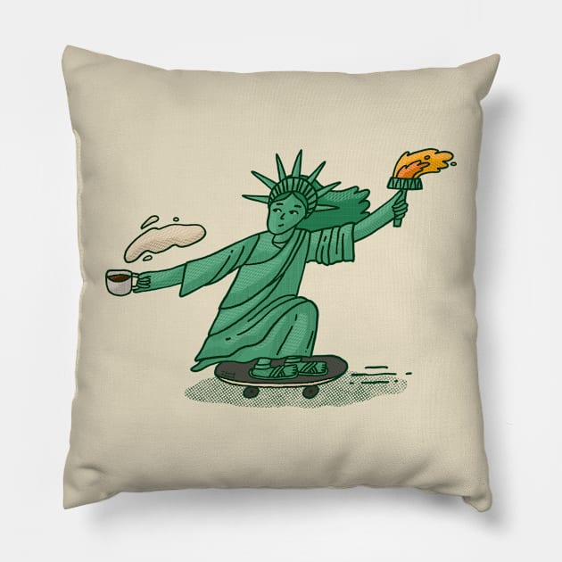Lady Liberty Pillow by Tania Tania