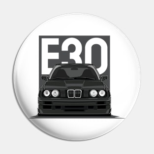 E30 Car Illustration - Black Pin