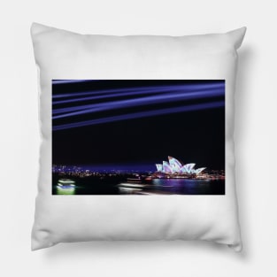 Sydney Opera House during the Vivid Festival. Pillow