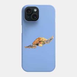 Sea Turtle Swimming Towards You Phone Case
