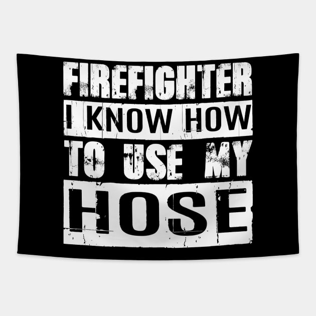 Funny Firefighter Tapestry by Stoney09