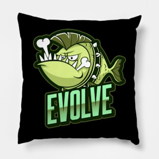 Evolution Evolve Fish with Mohawk Pillow