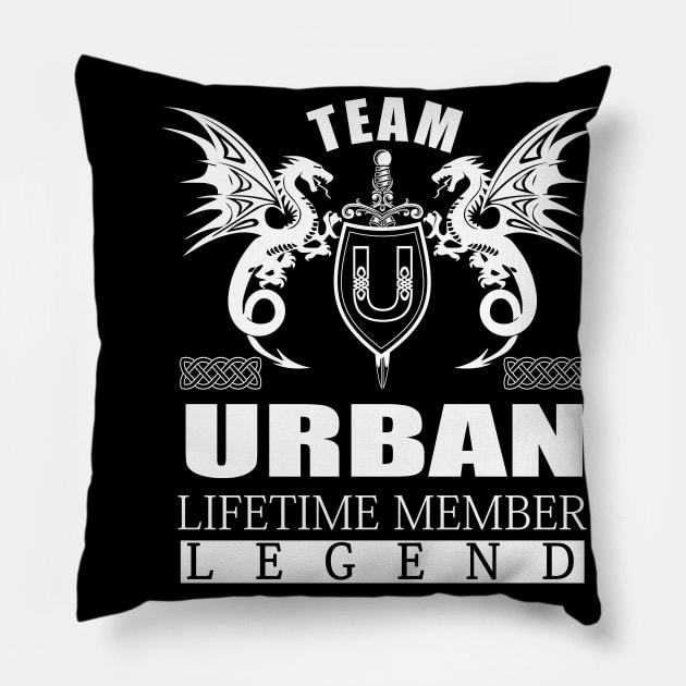 Team URBAN Lifetime Member Legend Pillow by MildaRuferps