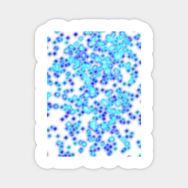 Blue glitter Magnet by lizajambalaya