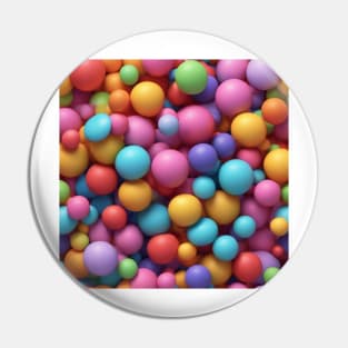 Puffy  Balls And Candy Pin