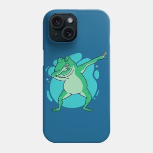 Cute Dabbing Frog Cartoon Phone Case