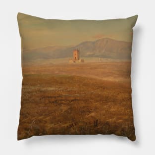 Mexican Landscape by Frederic Edwin Church Pillow