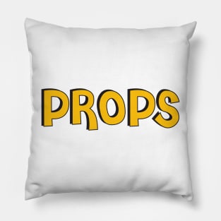 Film Crew On Set - Props - Gold Text - Front Pillow