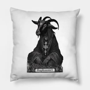 Gothic Baphaumet Illustration easthetic emo design Pillow