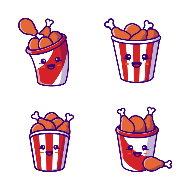 Cute Bucket Fried Chicken Collection by Catalyst Labs