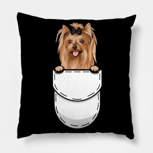 Funny Yorkshire Terrier Dog Pillow