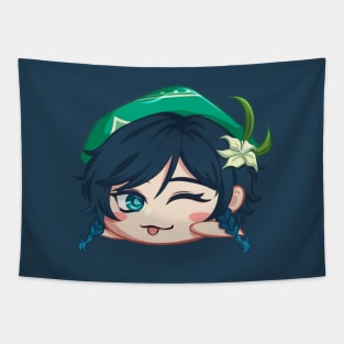 chibi venti genshin fanart Tapestry